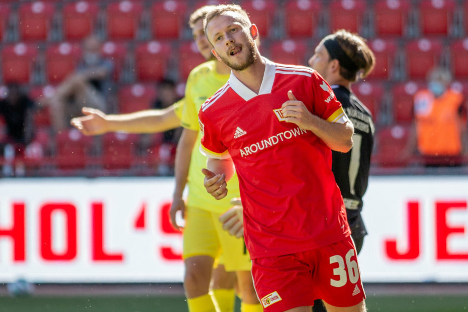 Cedric Teuchert (23) im ersten Testspiel für seinen neuen Verein 1. FC Union Berlin.