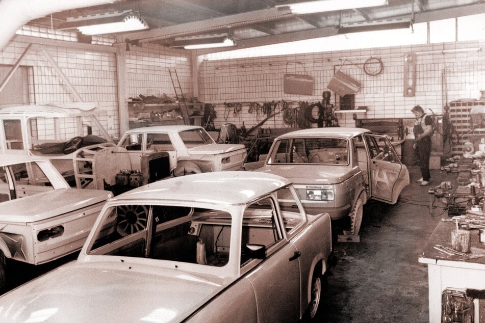 Die Karosseriewerkstatt in der Bernhardstraße in Leipzig: Der Ort, an dem die Erfolgsgeschichte von Automobile Müller im Jahr 1964 ihren Ursprung nahm.