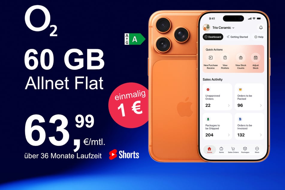 Das neue iPhone 17 Pro Max inkl. 60 GB Datenvolumen für nur 1 Euro exklusiv bei o2.