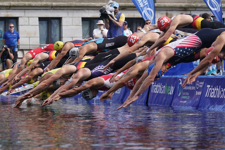 Schwimmen beim World Triathlon. (Symbolbild)