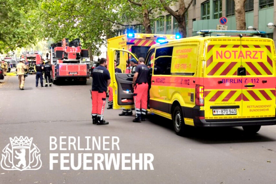 Die Berliner Feuerwehr wurde wegen einer Explosion in Moabit alarmiert.