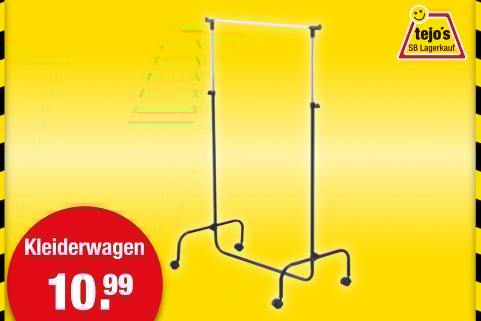 Kleiderwagen für 10,99 Euro.