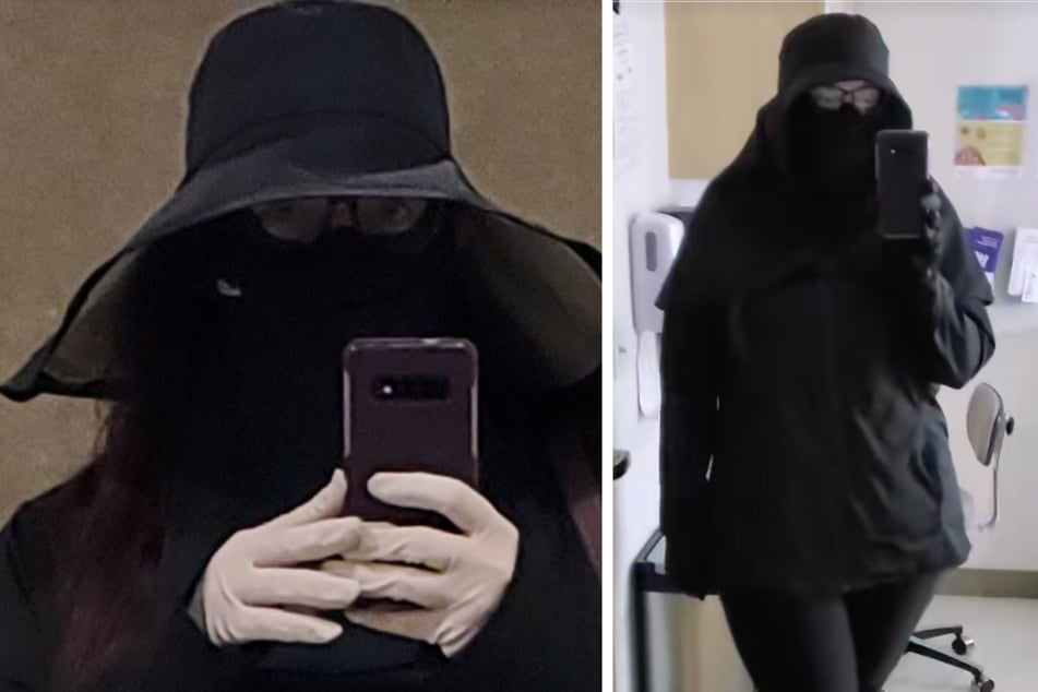 Wenn die US-Amerikanerin vor die Tür muss, hüllt sie sich komplett in UV-Schutz-Kleidung - samt Hut, Handschuhen und Maske.