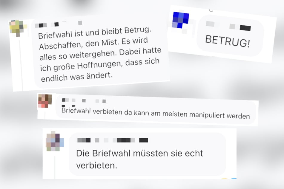 Unter den Beiträgen zur OB-Wahl schimpfen zahlreiche Anhänger von Stefan Hartung über die Briefwahl.