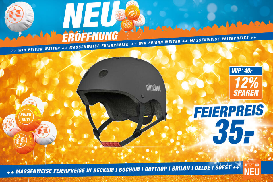 Segway-Helm Ninebot für 35 statt 40 Euro.