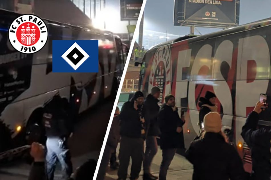 St. Pauli gegen den HSV im Ticker: Mannschaftsbusse am Millerntor angekommen