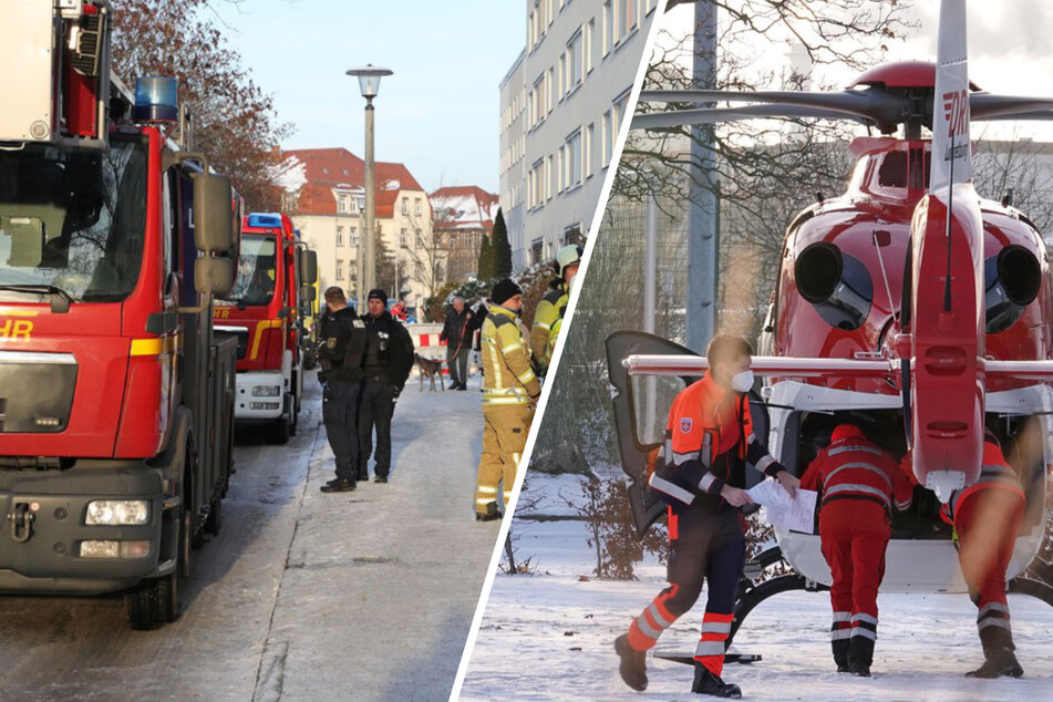 Dresden: Einsatz in Dresden-Seidnitz: Mann erleidet durch Heizungs-Dampf schwere Verletzungen