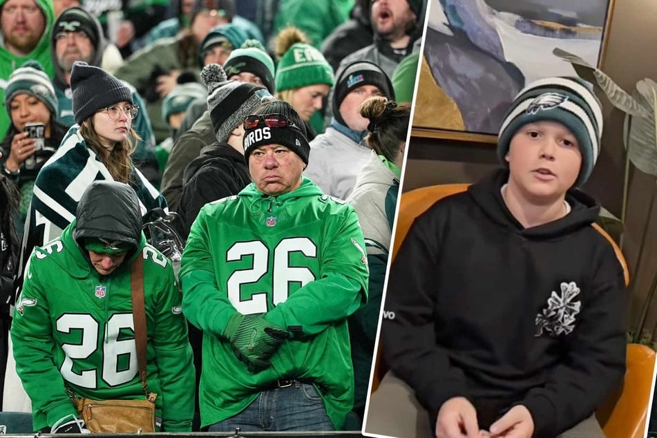 Sam Salvo (11, prawy) uderzył w nerw u fanów Eagles po wyeliminowaniu w play‑off.