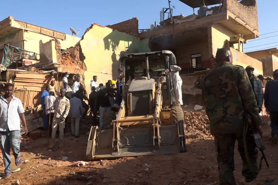 The Sabreen market in Omdurman lies in ruins after a brutal attack.