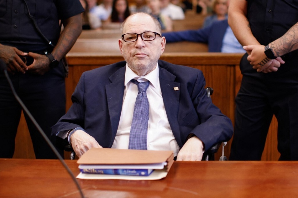 Former film producer Harvey Weinstein appears in Manhattan Criminal Court on July 19, 2024.