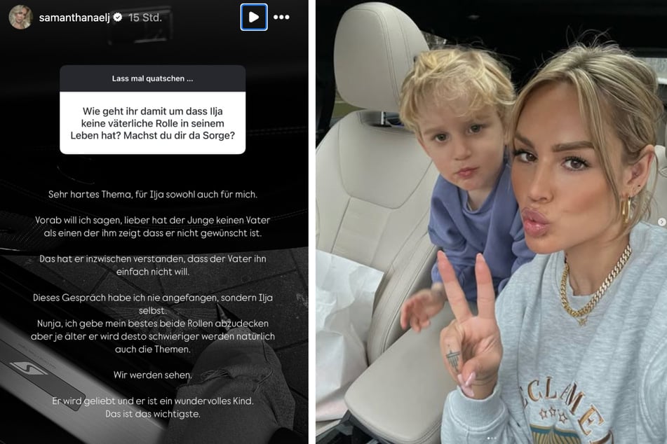 Auf Instagram zeigt sich die schöne Influencerin oft stolz mit ihrem kleinen Sohn Ilja.