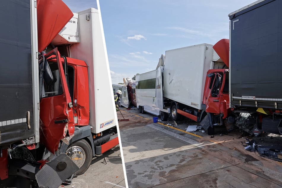 Unfall A4: Kilometerlanger Stau auf A4: Schausteller-Familie kracht in Stauende