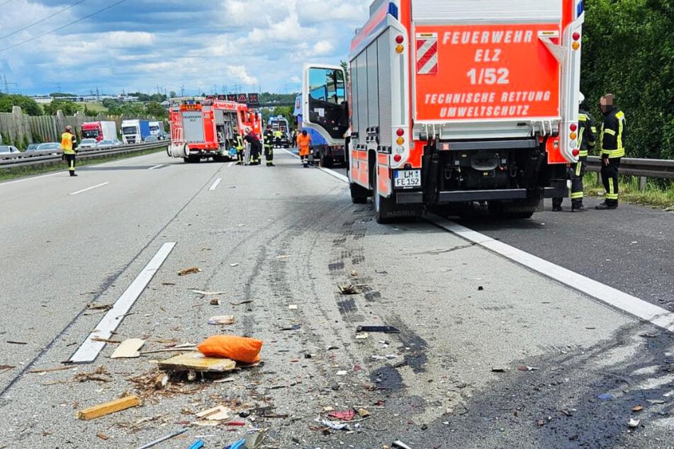 Die A3 wurde infolge des Crashs in Fahrtrichtung Frankfurt voll gesperrt.