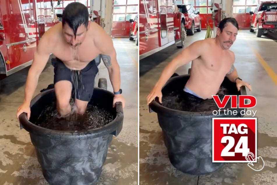 viral videos: Viral Video of the Day for November 21, 2025: Firefighter tries first ice bath – and immediately regrets it!