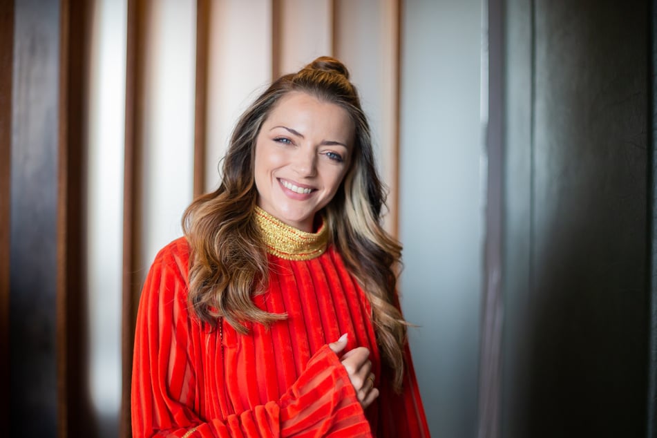 Anne Menden (40) erwartet ihr erstes Kind.