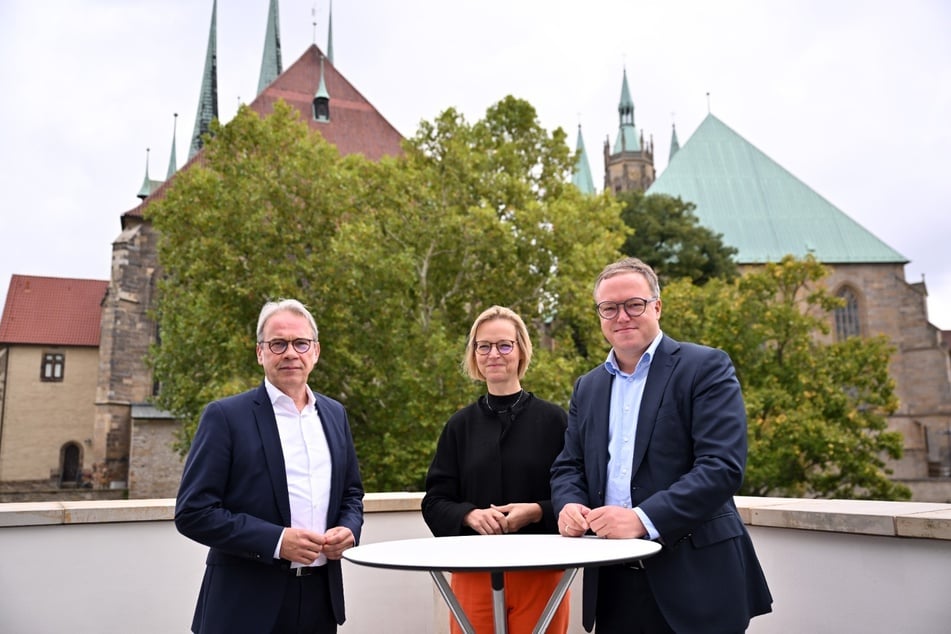 Georg Maier (57, SPD). Katja Wolf (47, BSW) und Mario Voigt (47, CDU) wollen zusammen Thüringen reagieren, haben aber keine Mehrheit.