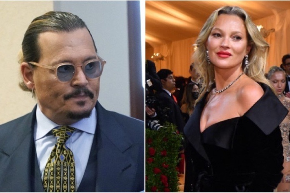Johnny Depp's ex-girlfriend, supermodel Kate Moss (r), has been confirmed to testify on his behalf during his ongoing defamation trial with Amber Heard.