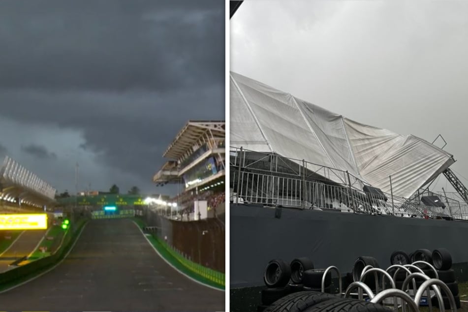 Unwetter, eingestürzte Tribüne: Formel-1-Qualifying abgebrochen!