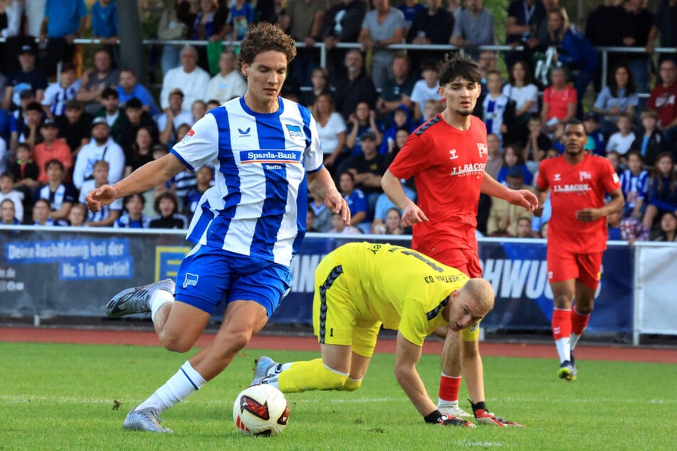 Soufian Gouram (20, l.) traf zum zwischenzeitlichen 1:0.
