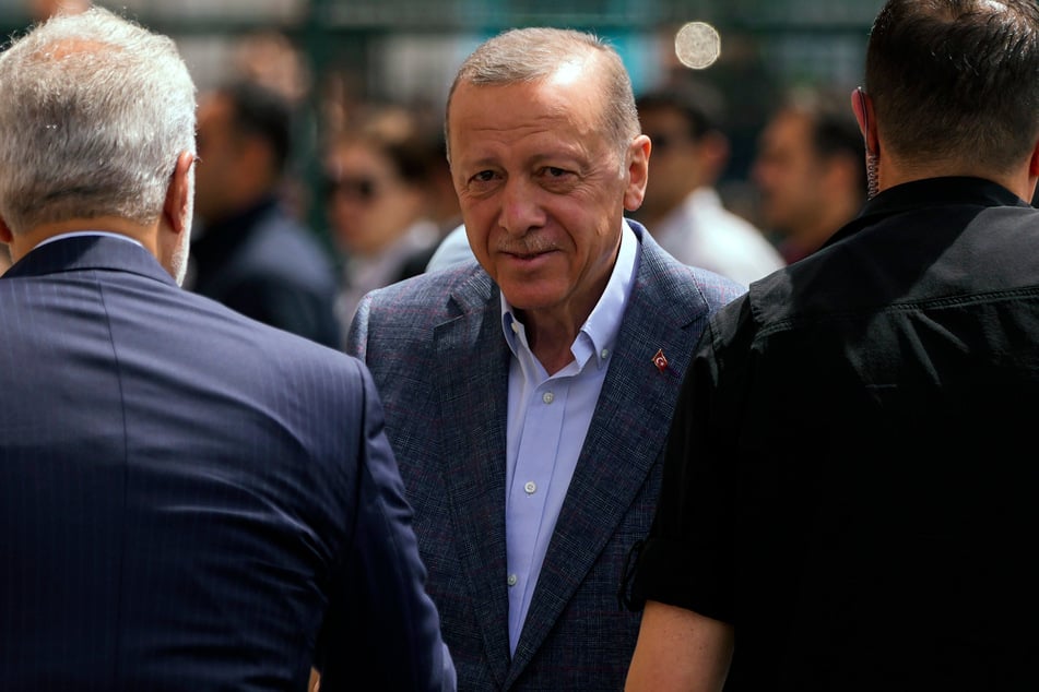 Amtsinhaber Recep Tayyip Erdogan (69) wirkt zuversichtlich.
