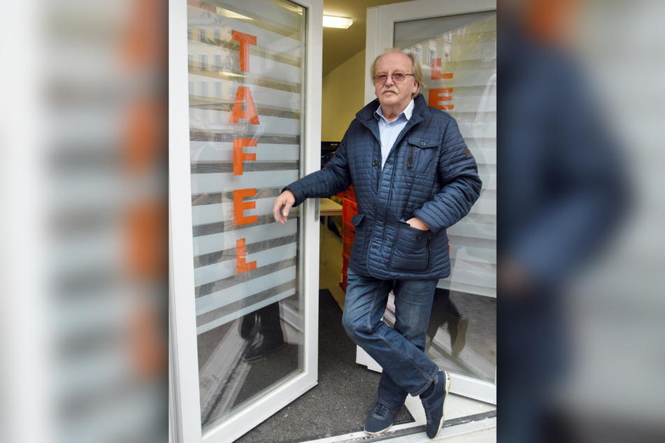 Werner Wehmer (74), Chef der Leipziger Tafel, muss so manchen Bedürftigen wegschicken.