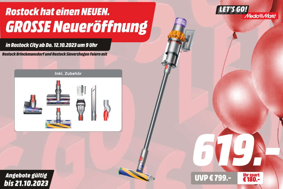 Dyson-Staubsauger für 619 statt 799 Euro.