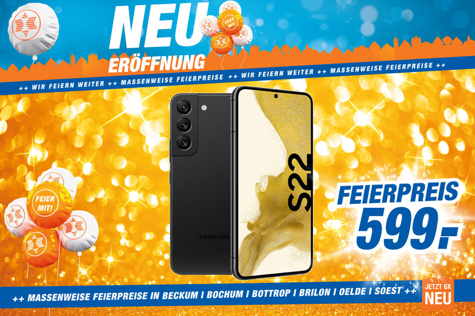 Samsung Galaxy S22 für 599 Euro.