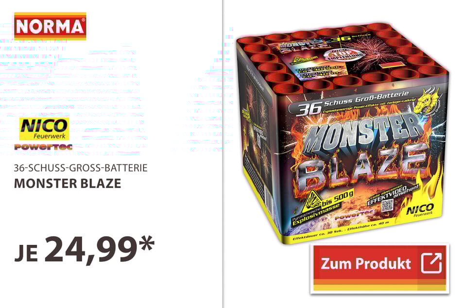 Moster Blaze (36-Schuss-Groß-Batterie)