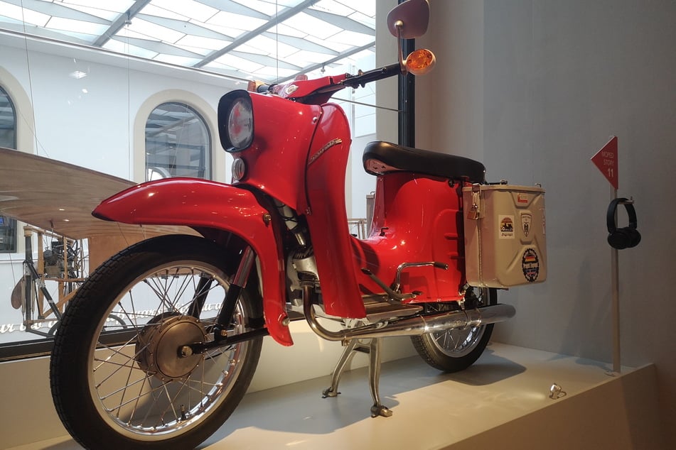 Der Renner vom Verkehrsmuseum: Nach der Schweden-Tour geht die "Schwalbe" wieder zurück in der Ausstellung.