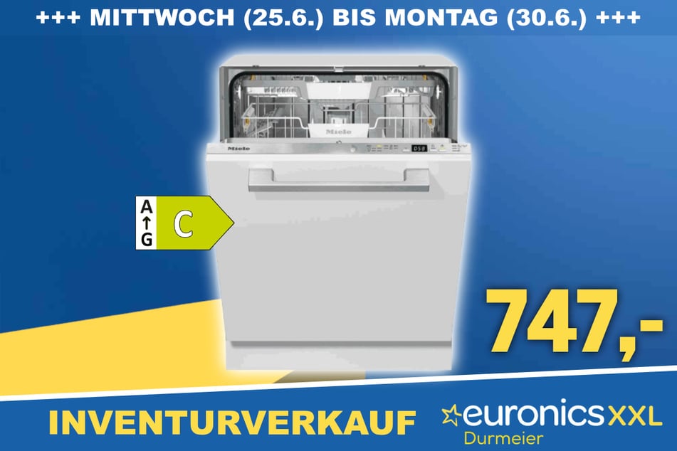 Der Miele Geschirrspüler für 747 Euro.