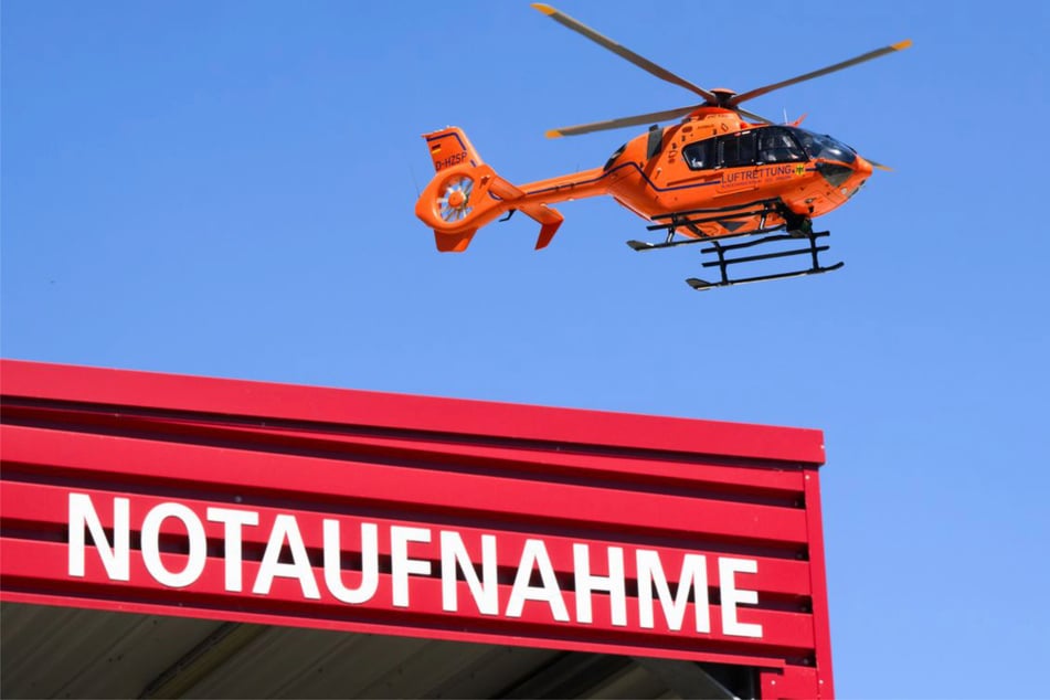 Ein Rettungshubschrauber kam bei dem Unfall in der Nähe von Heidelberg zum Einsatz. (Symbolfoto)