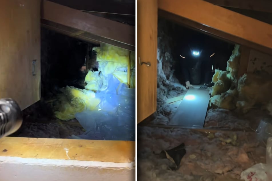 Josue Gonzalez zwängt sich im Video in den engen wie langen Raum.