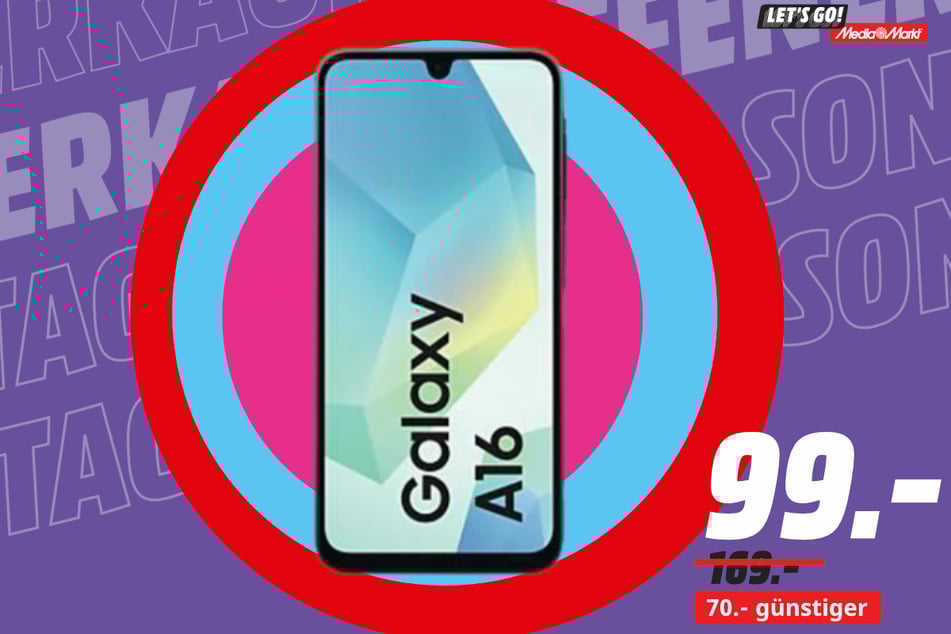 Samsung Galaxy A16 LTE für 99 statt 169 Euro.