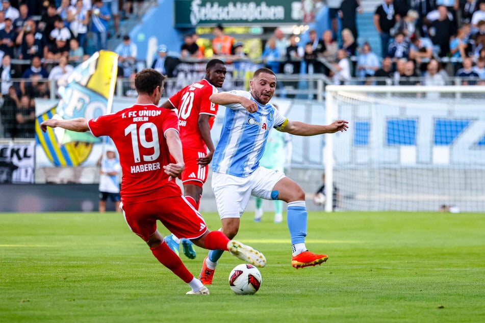 CFC-Neuzugang und Routinier Andreas Geipl (34) machte gegen Union und Janik Haberer ein super Spiel.