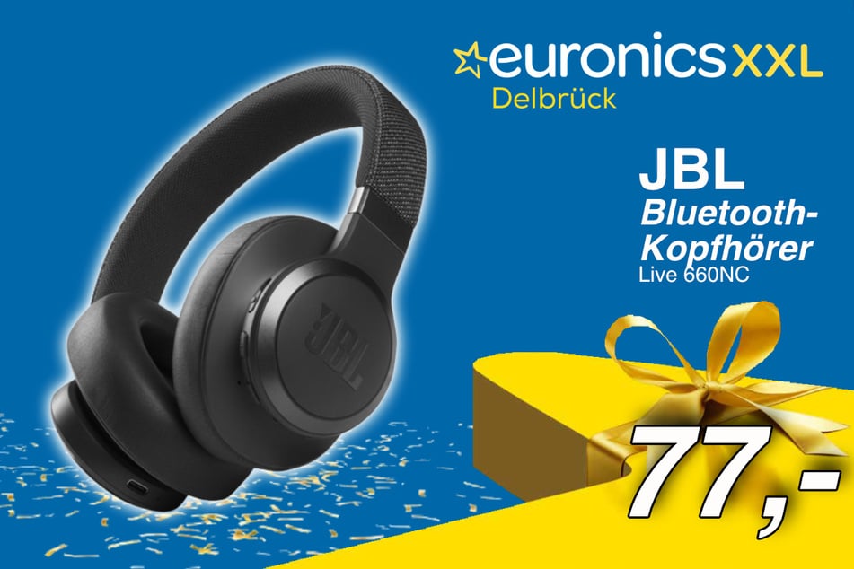 Der JBL Bluetooth-Kopfhörer für 77 Euro.