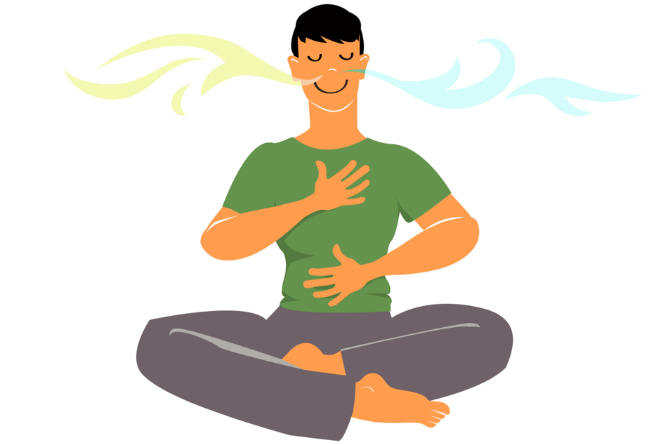 Deep breaths and a body scan can be a quick way to clear your mind and body of holding onto tension.