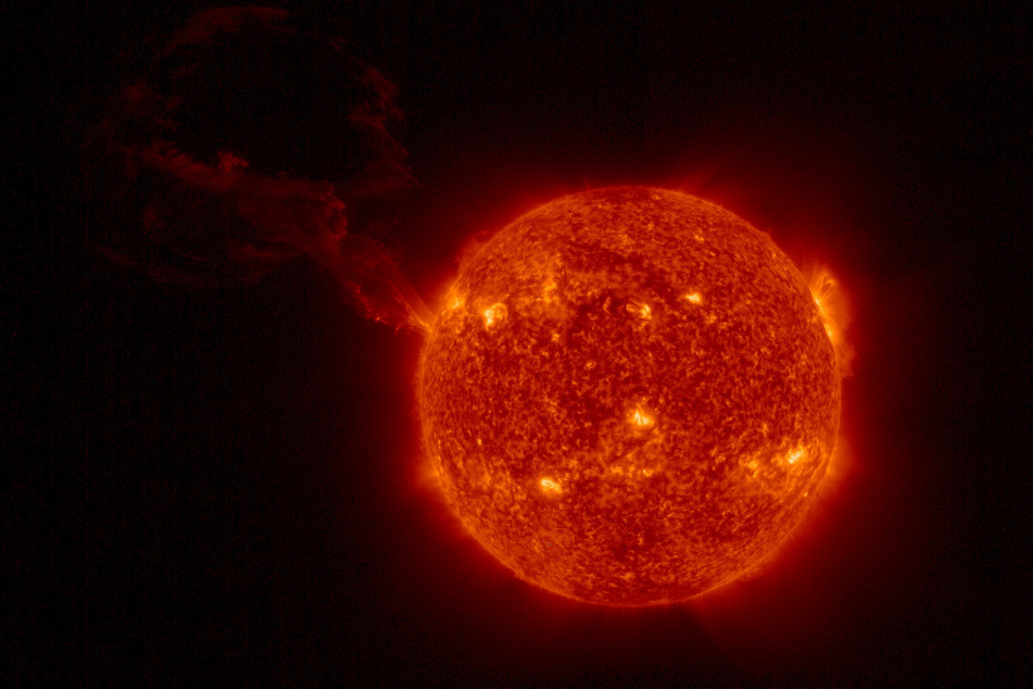Eine Sonneneruption, aufgenommen von der Sonde "Solar Orbiter".