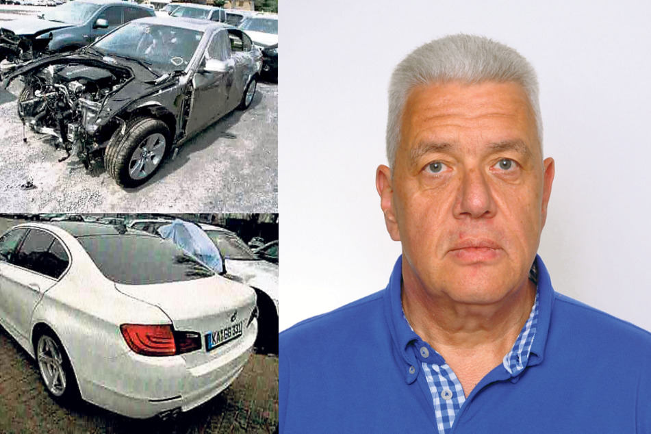 Der Karlsruher Gary Grimm von der Heide (59) kaufte den Abzockern einen BMW ab. Nach einem Unfall ließ der Betrogene sein Auto begutachten. Die Ganoven hatten es umlackiert und aufgehübscht.