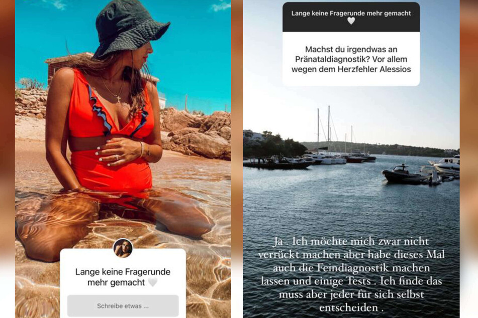 Um sicherzugehen, dass es ihrem Baby gut geht, hat die schwangere Sarah Engels (28) eine Feindiagnostik-Untersuchung durchführen lassen.