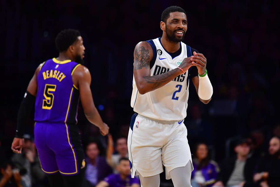 Kyrie Irving led the Dallas Mavericks to a road win against the Los Angeles Lakers on Friday night.
