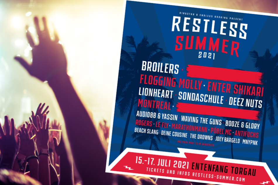 Das Line-Up für das Restless Summer 2021 kann sich bereits jetzt sehen lassen!