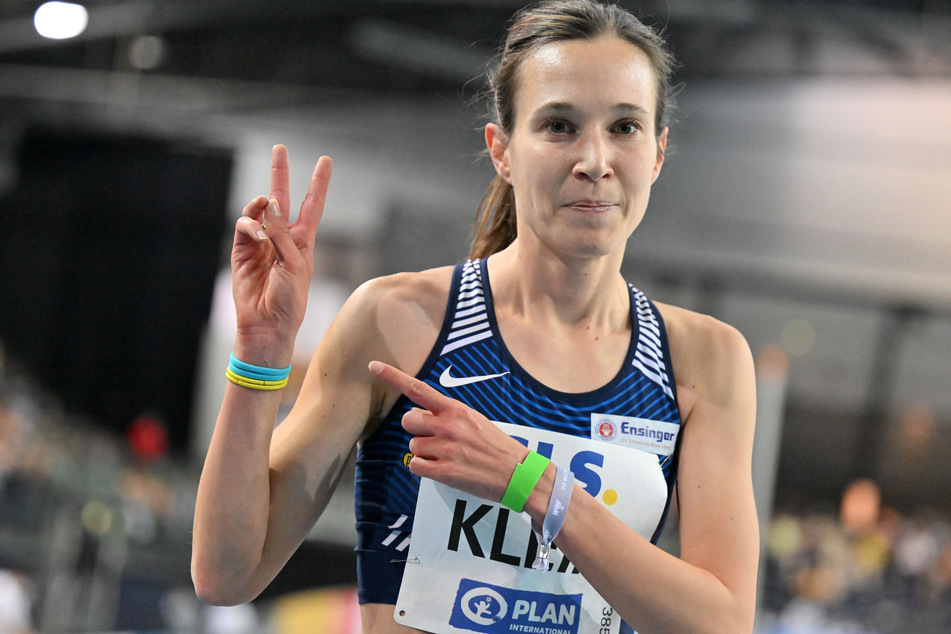 Sowohl 3000-Meter-Siegerin Hanna Klein (28)...