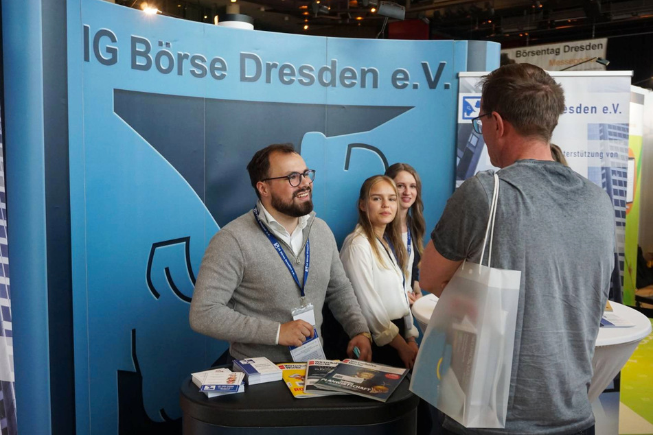 Einer von über 50 Ausstellern beim Börsentag Dresden.