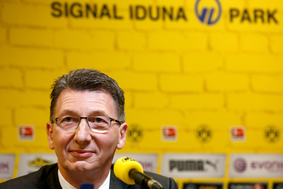Ulrich Leitermann (64) bei einer Pressekonferenz des BVB im August 2014. (Archivfoto)