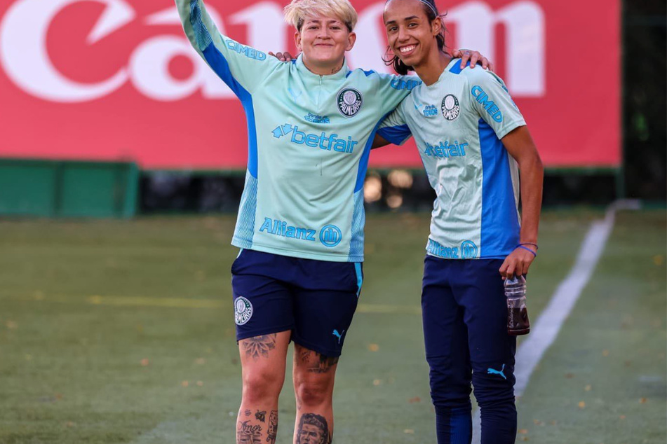 Yamila Rodriguez (l.) has been competing in the Women's World Cup.