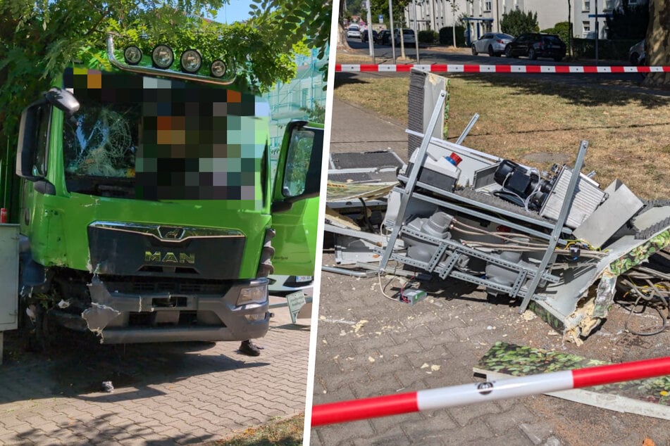 Lkw fährt in Dresden über Rot, rammt vier Autos, erfasst Kind!