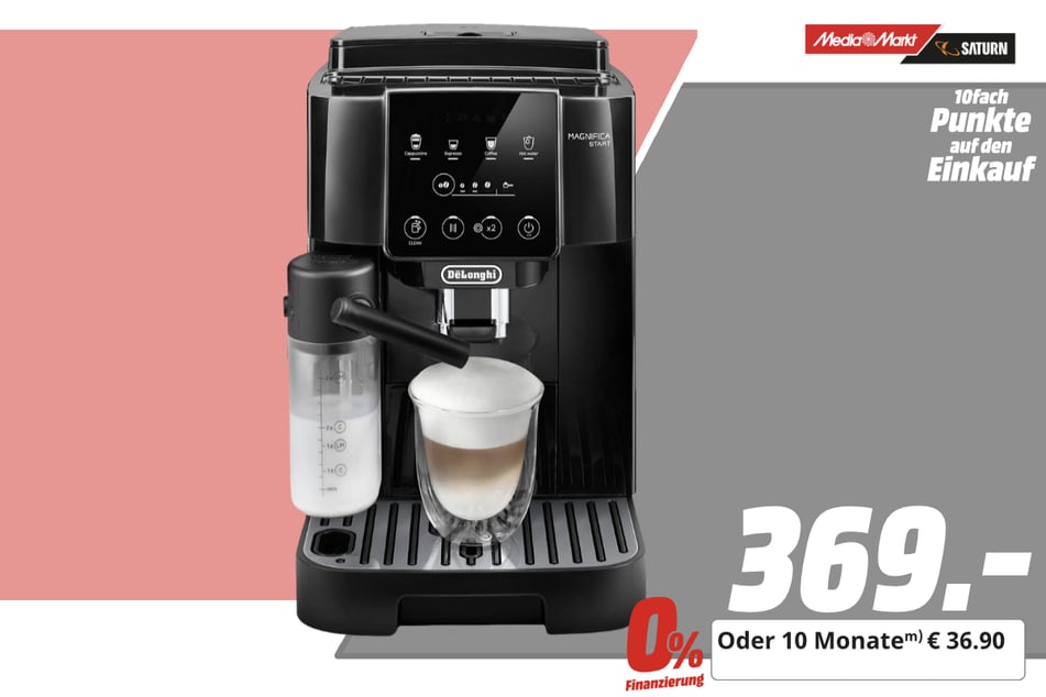 DeLonghi-Kaffeevollautomat für 369 Euro.