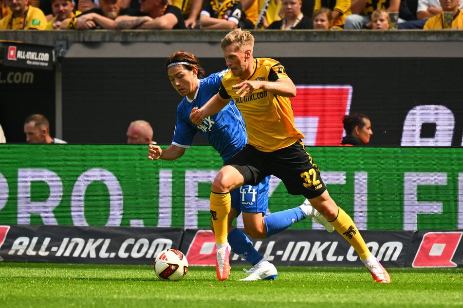 Jonas Sterner (r.) schaffte es mit einem starken Auftritt gegen Darmstadt in die Kicker Elf des Tages.