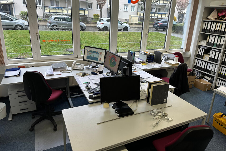 Blick ins Büro am Grunaer Weg.
