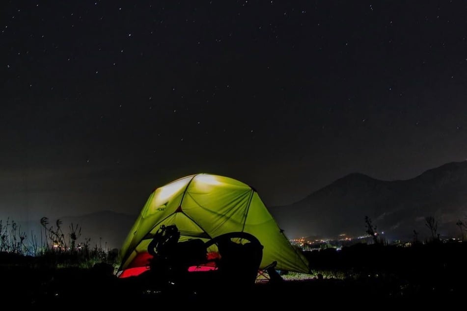 Auf seiner Abenteuerreise schlief Florian (†29) überwiegend im Zelt.